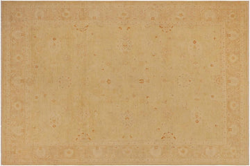 handmade Traditional Kafkaz Chobi Ziegler Beige Tan Hand Knotted RECTANGLE 100% WOOL area rug 9 x 12